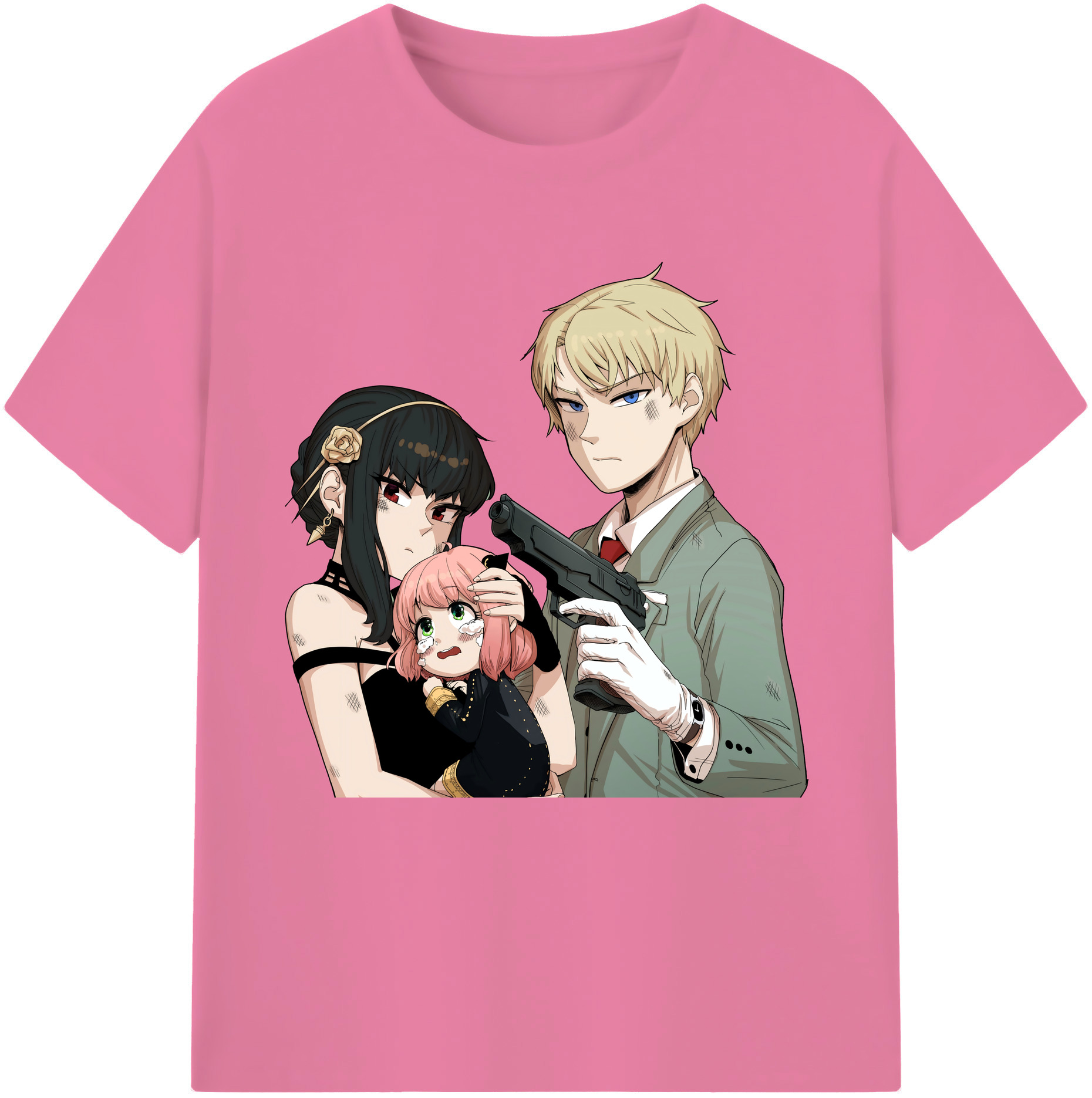 （画像用） SPY×FAMILY间谍家家酒 綿100％半袖Tシャツ（フロントプリント）